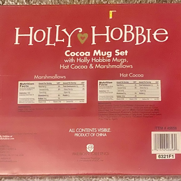 Holly Hobbie 2 Mug Set (2006) New/Sealed - Picture 4 of 4